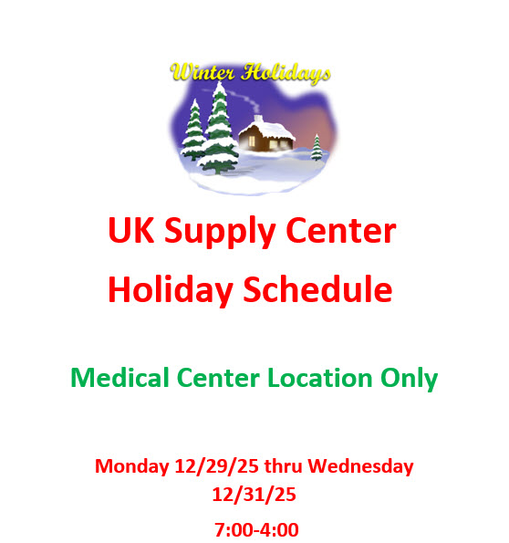 Supply Center Holiday Hours
